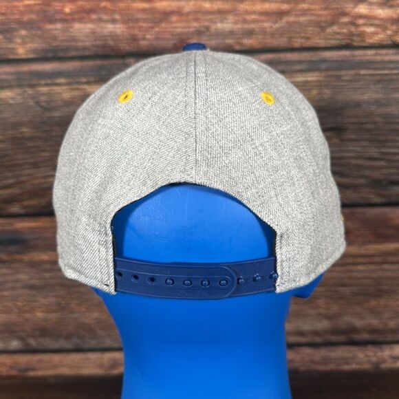New Era Gray and Blue Golden State Warriors The City Snapback Hat - Picture 3 of 6